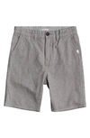 Quiksilver Kids' Little Boys Everyday Chino Light Shorts In Light Grey Heather