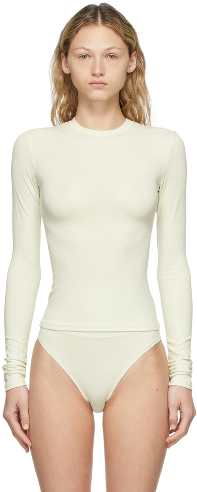 SKIMS Long Sleeve Stretch Cotton T-Shirt, Nordstrom