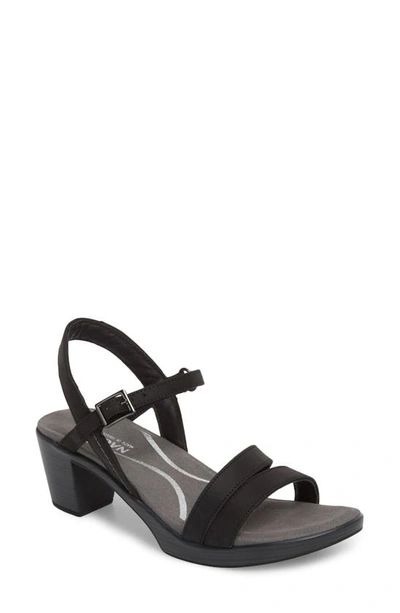 Naot Bounty Sandal In Oily Coal Nubuck