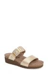 Naot Ashley Sandal In Gold Threads In Multi