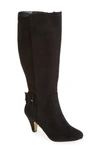 Bella Vita Troy Ii Knee High Boot In Black Faux Suede