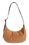 Baggu Medium Crescent Nylon Canvas Shoulder Bag In Pinto