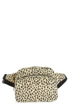 Baggu Nylon Belt Bag In Honey Leopard