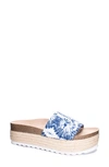 Dirty Laundry Pippa Slide Sandal In Blue