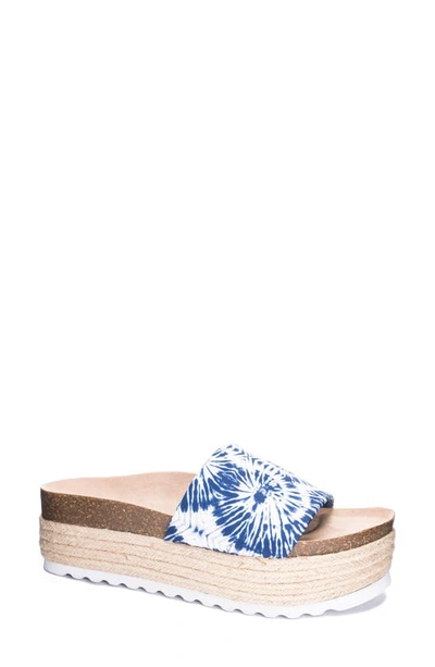 Dirty Laundry Pippa Slide Sandal In Blue