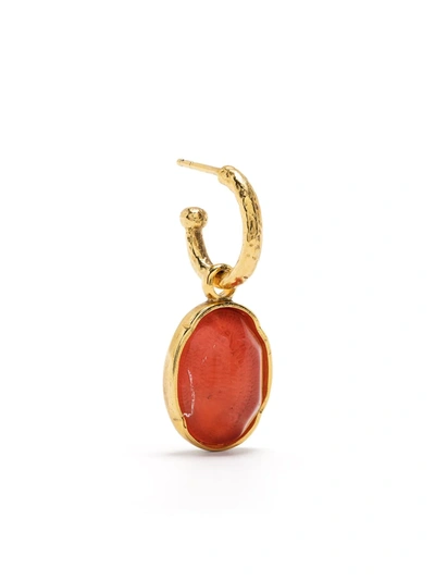 Goossens Talisman Cabochon Single Earring In Gold