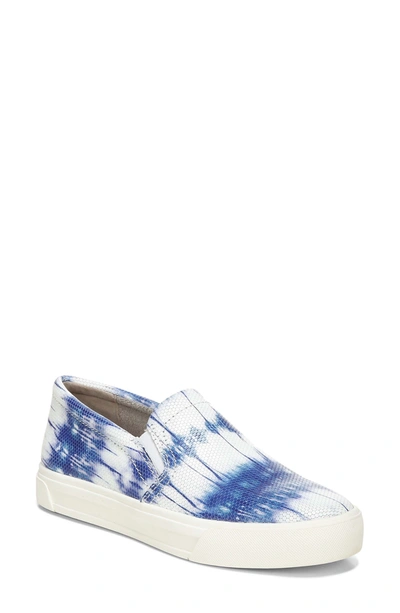 Naturalizer Aileen Slip-on Sneakers Women's Shoes In Blue Tie Dye Leather