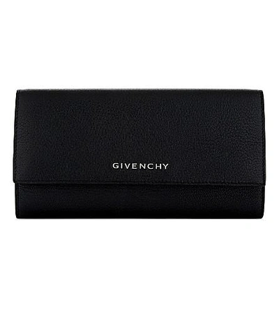 Givenchy Long Pandora Continental Wallet In Black