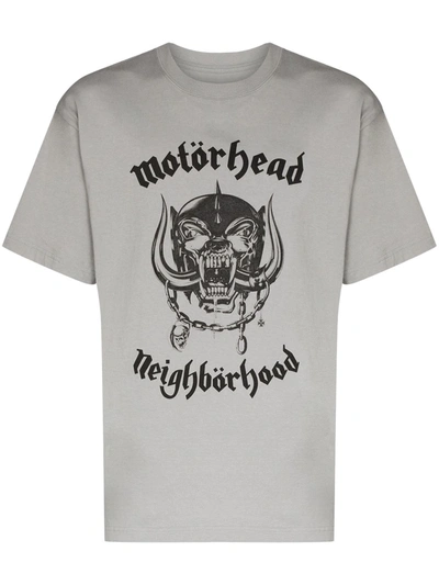Neighborhood X Motörhead Everything Louder Printed T-shirt In Grey