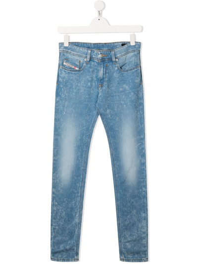 Diesel Teen Slim-cut Jeans In Blue