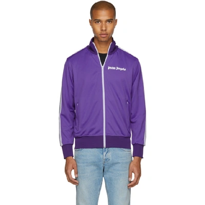 Palm Angels Purple Classic Track Jacket In Viola