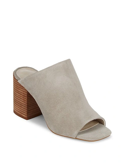 Kenneth Cole Karolina Leather Sandals In Light Grey