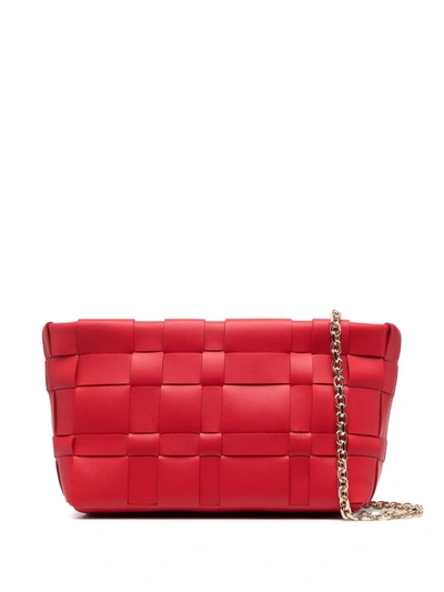 3.1 Phillip Lim Odita Calf Leather Clutch Bag In Rosso