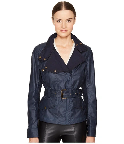 Belstaff - Bemptom Signature 6 Oz. Wax Cotton Jacket (dark Teal) Women's Coat
