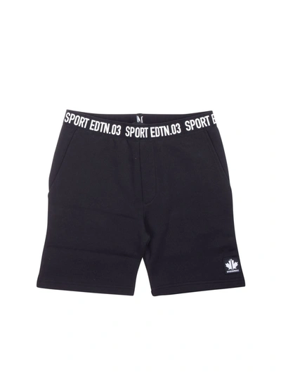 Dsquared2 Kids' Branded Shorts In Black