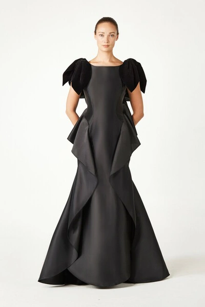 Khoon Hooi Grace Taffeta Mermaid Gown In Black