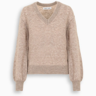 Samsoe & Samsoe Beige Jaci Jumper In Brown