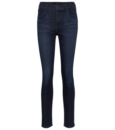 J Brand Maria High Rise Stirrup Skinny Jeans In Blue