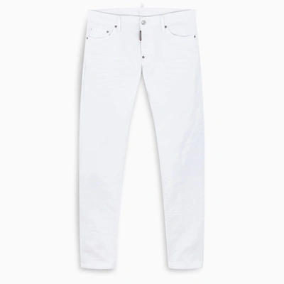Dsquared2 White Straight Jeans