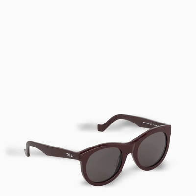 Tol Eyewear Bordeaux Incognito Sunglasses In Burgundy