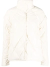 Apparis Liliane Puffer Vegan-leather Jacket In White