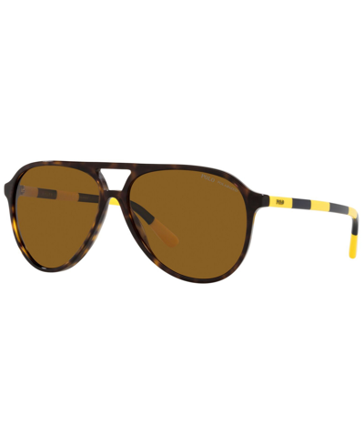 Polo Ralph Lauren Man Sunglasses Ph4173 In Polar Brown