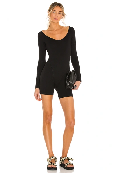 Lovers & Friends Scoop Neck Romper In Black