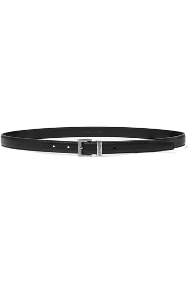 Saint Laurent Leather Belt In Black | ModeSens