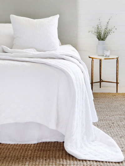 Pom Pom At Home Brussels Coverlet, Queen In White