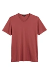 Robert Barakett Georgia Regular Fit V-neck T-shirt In Light Rouge