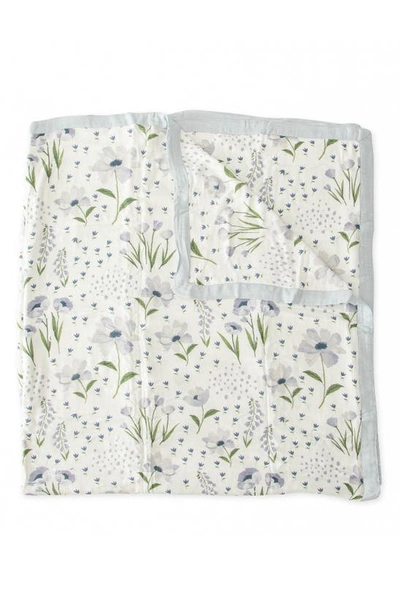 Little Unicorn Deluxe Muslin Quilt In Blue Windflower