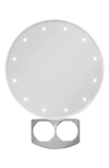 Riki Loves Riki Riki Super Fine 7x Portable Led Mirror In White