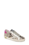 Golden Goose Kids' Superstar Low Top Sneaker In Romantic Glitter Pink Star