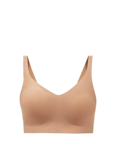 Commando Butter V-neck Modal-blend Bralette In Beige