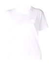 Sacai Plisse Detailed T-shirt In White