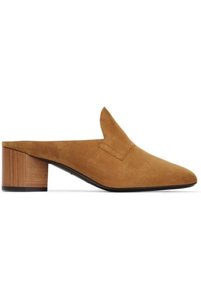 Pierre Hardy Jacno Illusion Suede Mules In Brown