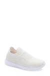 Blondo Waterproof Slip On Sneaker In White Knit