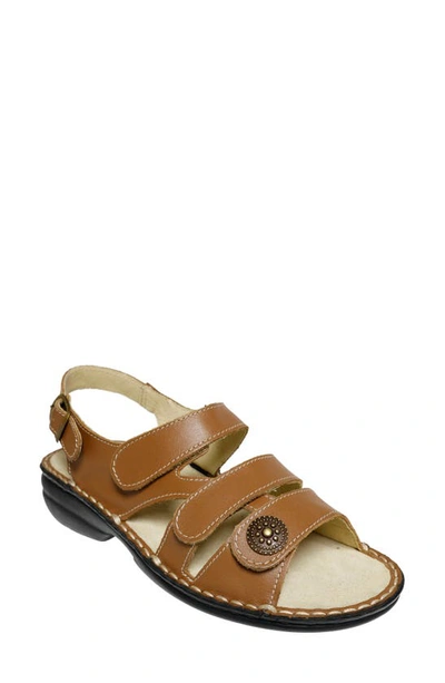 David Tate Wrap Slingback Sandal In Luggage