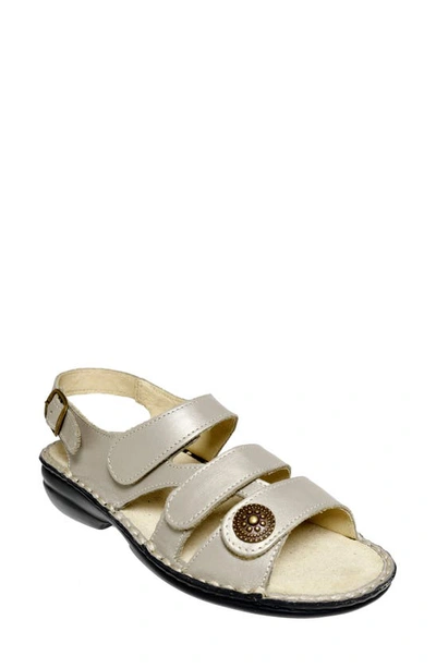 David Tate Wrap Slingback Sandal In Platinum