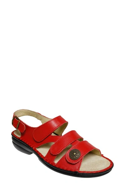 David Tate Wrap Slingback Sandal In Red