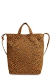 Baggu Duck Canvas Tote Bag In Nutmeg Leopard