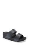 Fitflop Mina Wedge Slide Sandal In All Black