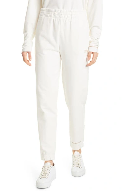 Hugo Boss Ejoy Active Track Pants In Soft Cream