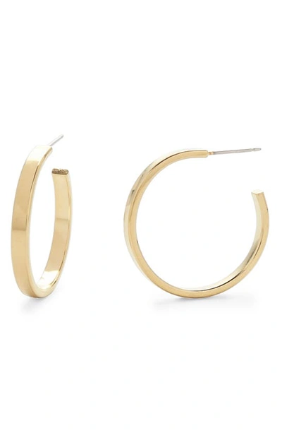 Brook & York Lexi Flat Hoop Earrings In Gold