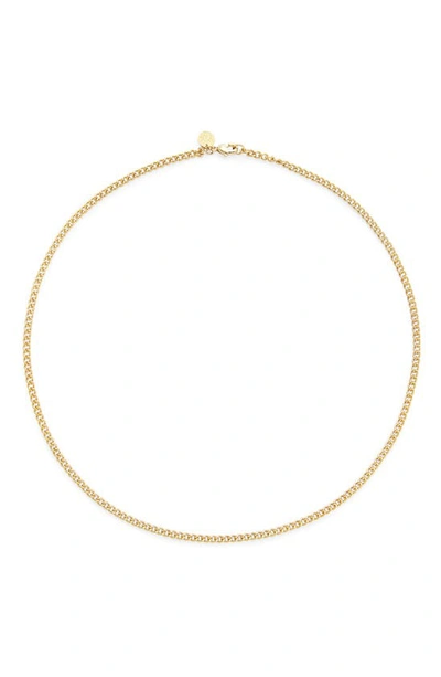 Brook & York Stella Curb Chain Necklace In Gold