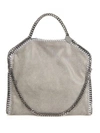 Stella Mccartney Falabella Small Faux-suede Shoulder Bag In Light Grey