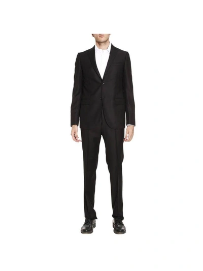 Gucci Suit Two-button Monaco Suit In Stretch Wool With 19 Bottom In Black