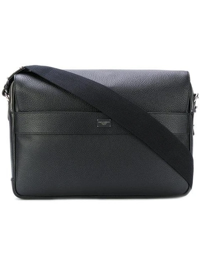 Dolce & Gabbana Flap Messenger Bag - Black