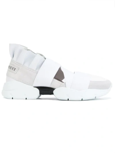 Emilio Pucci Trainers In Colour-block-optik In White