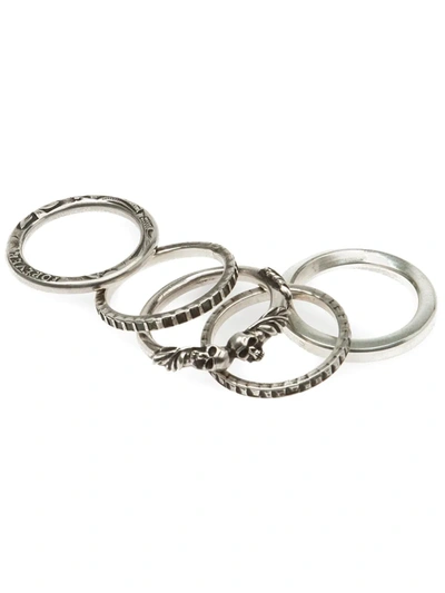 Werkstatt:münchen Stacked Rings In Silver